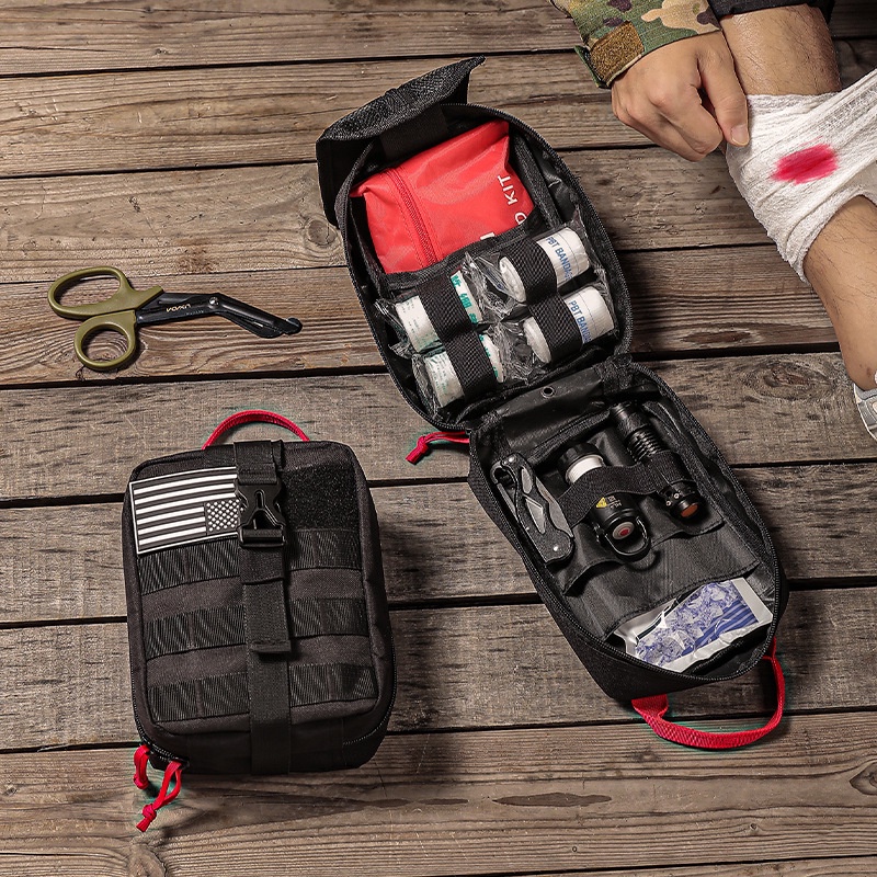 戶外急救醫療包戰術多功能急救包收納包運動腰包登山救生包手提包