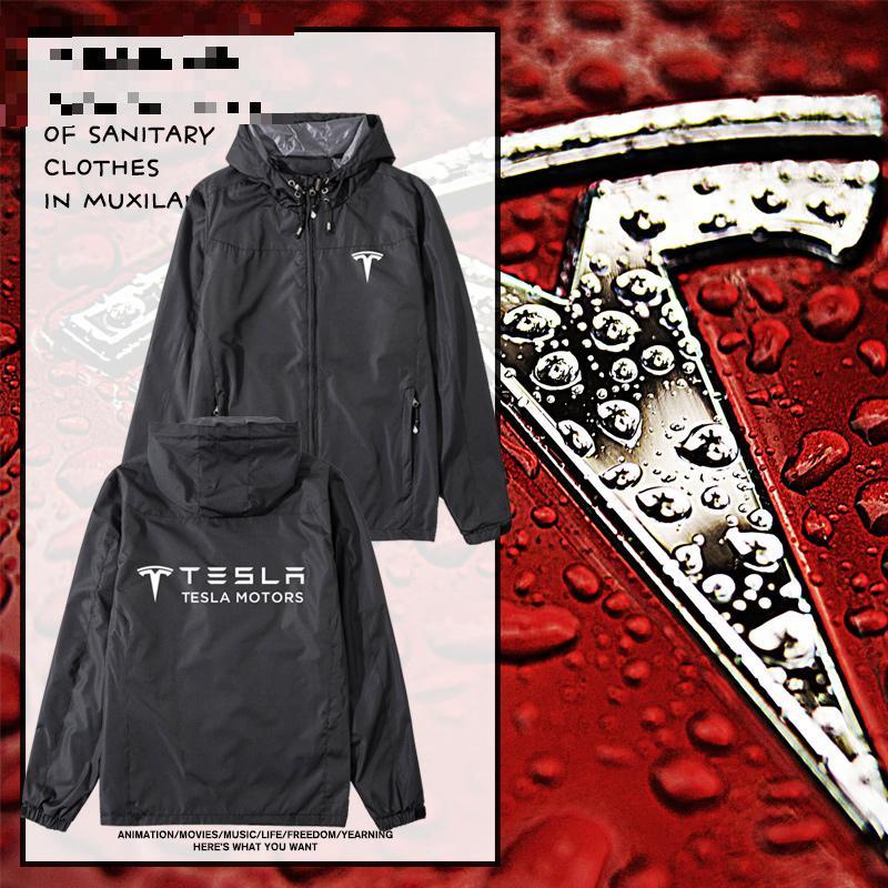 特斯拉衝鋒衣男外套服新能源model3\modely\modelx\models電動汽車4S店可訂製tesla