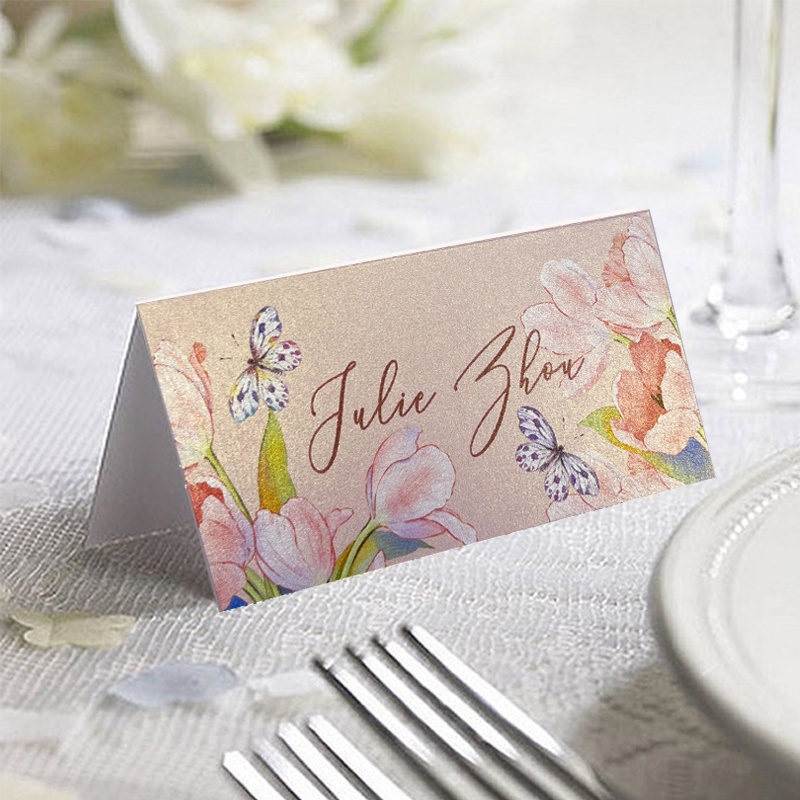 【客製化】 席位卡 高級婚禮宴會席位卡摺疊桌卡賓客名卡嘉賓坐位坐席名牌卡片訂製