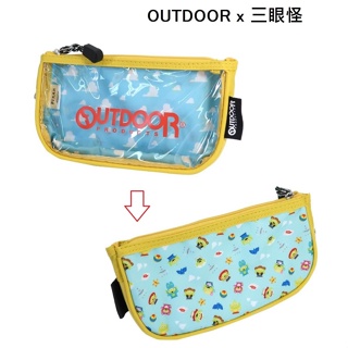 蔓菟小舖💖日本正版 OUTDOOR 迪士尼 三眼怪 筆袋 透明 收納包 化妝包 萬用包 B21