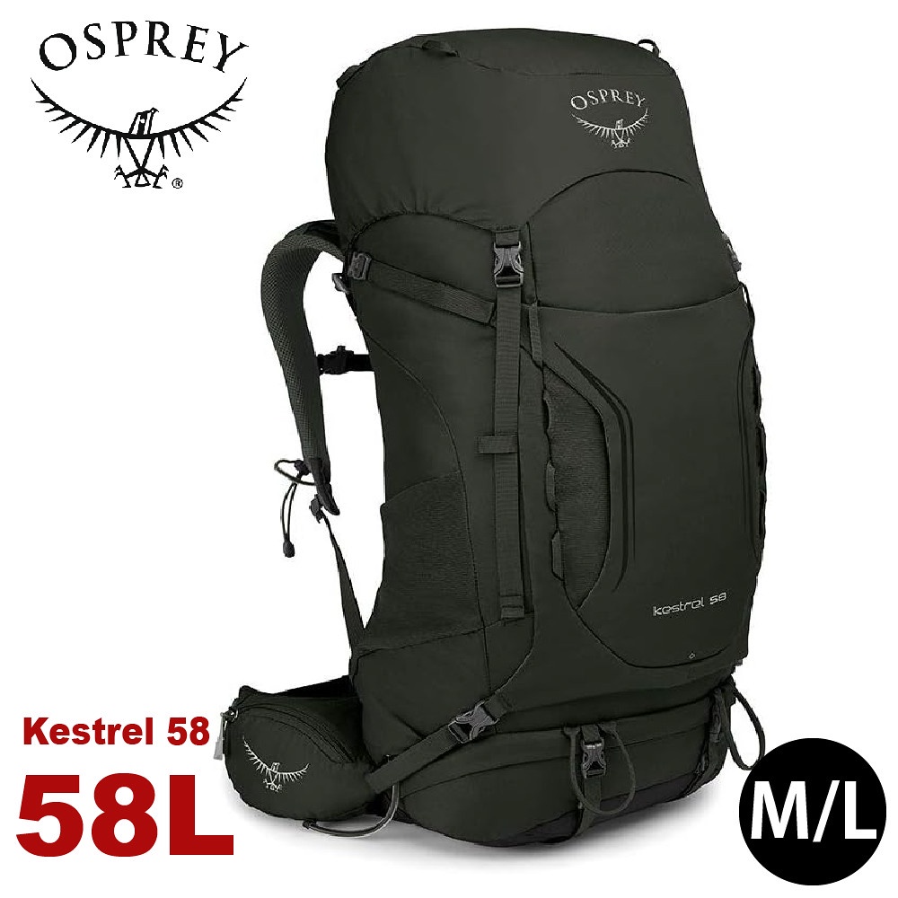 【OSPREY 美國 Kestrel 58 登山背包《橄欖綠M/L》58L】自助旅行/雙肩背包/行李背包