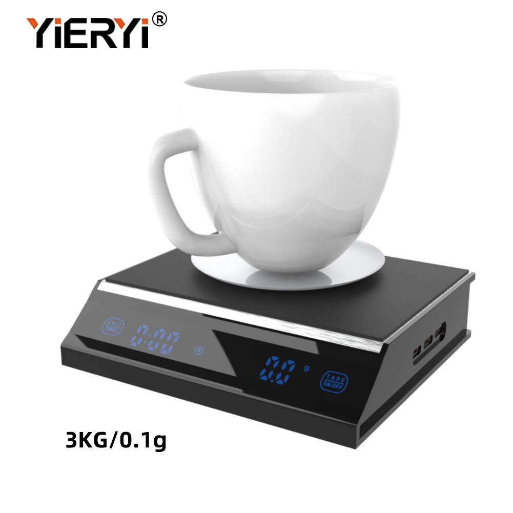 【居家優選】3kg/0.1g 咖啡秤帶定時器便攜式電子數字廚房秤高精度液晶電子秤