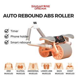 Abs Roller Wheel - Smart Rebound Ab Roller With Timer Abdomi