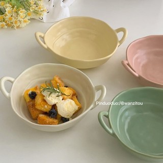 Korean Ins Irregular Bowl Dormitory Students Easy to Clean L