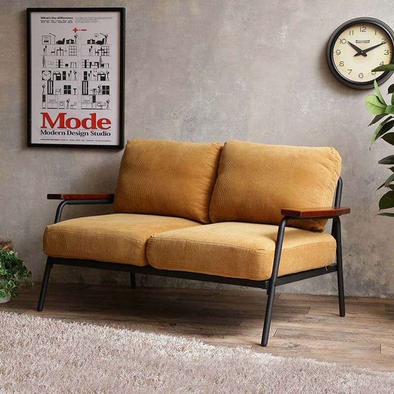 沙發 鐵藝沙發 小戶型沙發 日式複古loft工業風鐵藝雙人沙髮小戶型美式網紅咖啡廳沙髮椅子