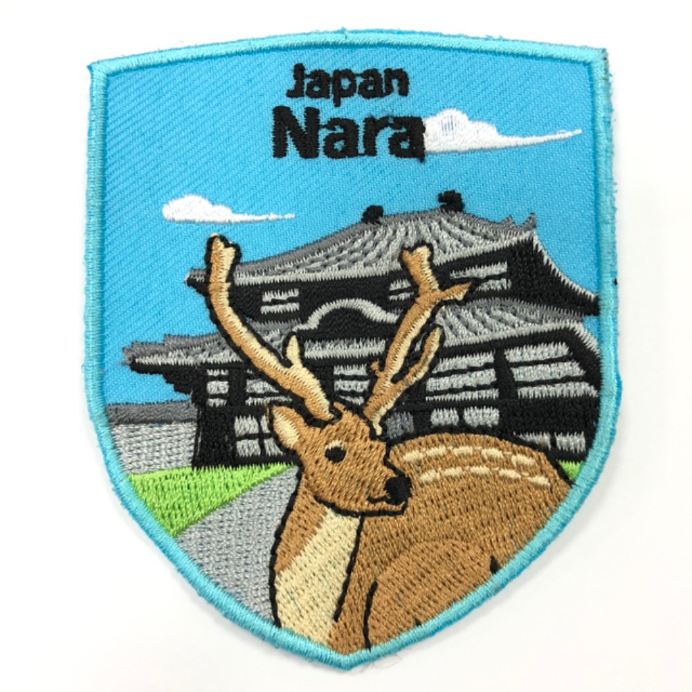 【A-ONE】日本 奈良 地標電繡布章 貼布 布標 燙貼 徽章 肩章 識別章 背包貼 文青風格 帽子 熨斗貼布