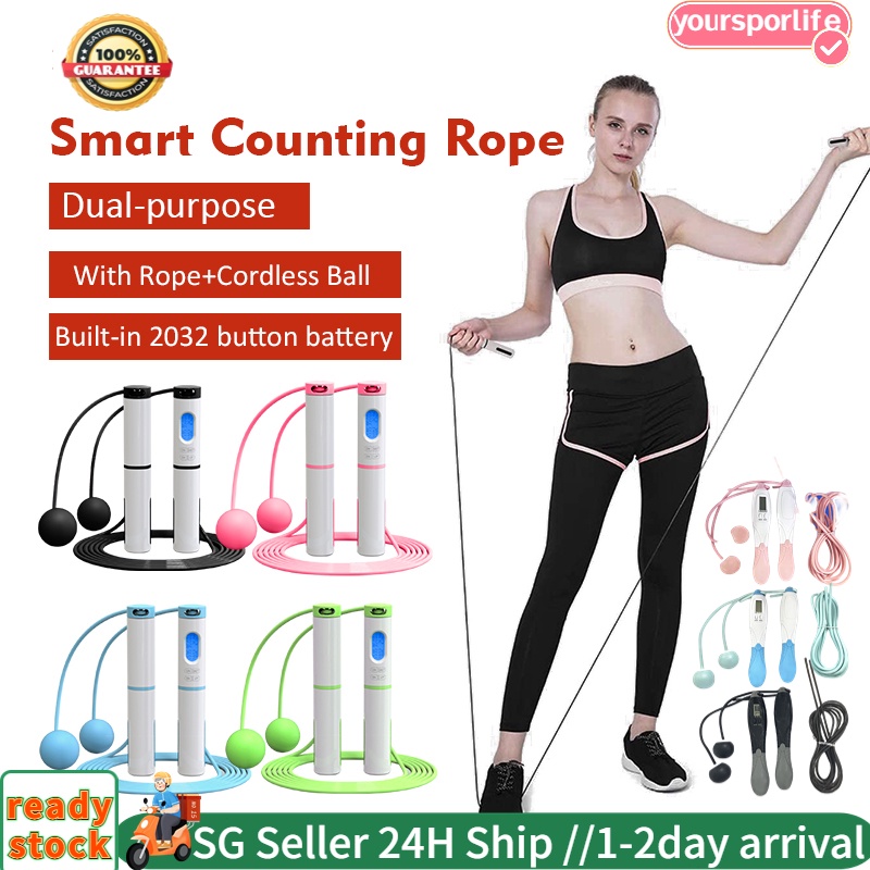 Smart Skipping Rope Cordless Jump Ropes Skip Rope Calorie Fi