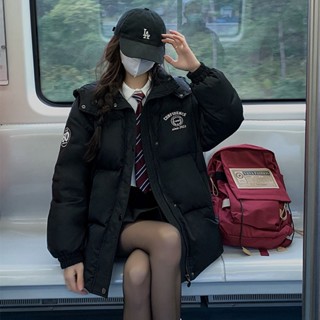 【Wik】冬天外套 羽絨外套 羽絨衣 羽絨服 棉服 棉襖 黑色短款羽絨棉服女小個子新款韓版棉襖學生加厚棉衣外套潮