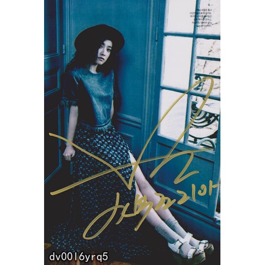 『保真』韓國明星FX F(X)組合 宋茜Victoria親筆簽名照片新款熱門 親簽