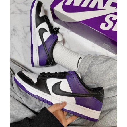 全新正品 Nike SB Dunk Low Pro Court Purple 黑紫 休閒板鞋 BQ6817-500現貨