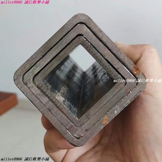 精品*熱賣伸縮套管無縫方管 大小口徑加厚方形管 長方形鐵管方通套管X80 90誠信歡樂店鋪