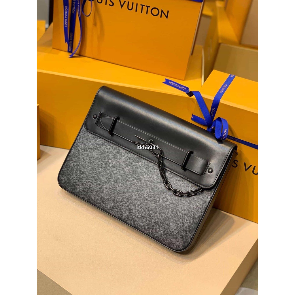 二手Louis Vuitton LV Pochette Steamer Bag M80107黑花