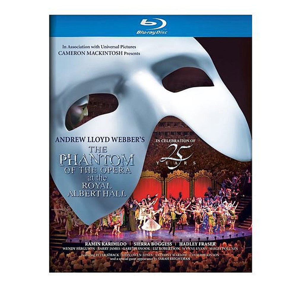 正版全新藍光BD~舞台版音樂劇歌劇魅影25周年紀念Phantom of the Opera~繁中字幕