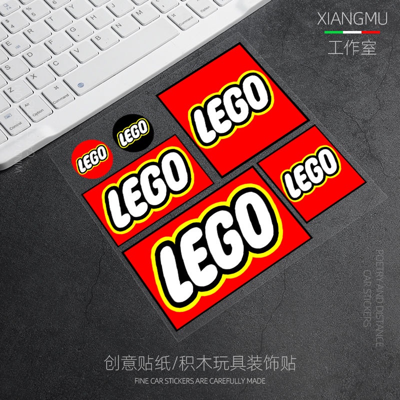 汽車貼紙 機車貼紙🚗LEGO樂高玩具LOGO后玻璃改裝車貼頭盔貼紙電動摩托車個性裝飾貼紙