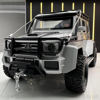 越野車玩具大g 賓士模型車 1:24 巴博斯 AMG模型 g5504×4 救援車玩具 迴力車玩具送禮 越野車模型 合金車