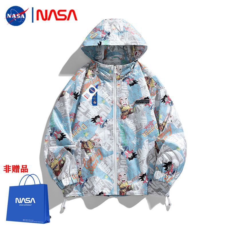 NASA聯名日係街頭潮牌ins七龍珠連帽夾剋男女款2023新款休閒外套