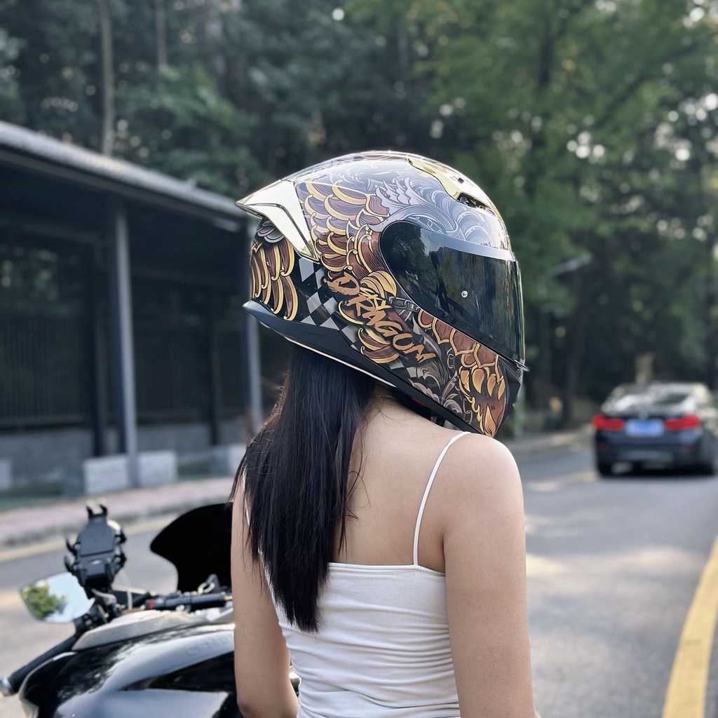 機車全罩式安全帽 全盔頭盔 男女機車冬季賽車 騎士騎行裝備 四季通用電動車安全盔