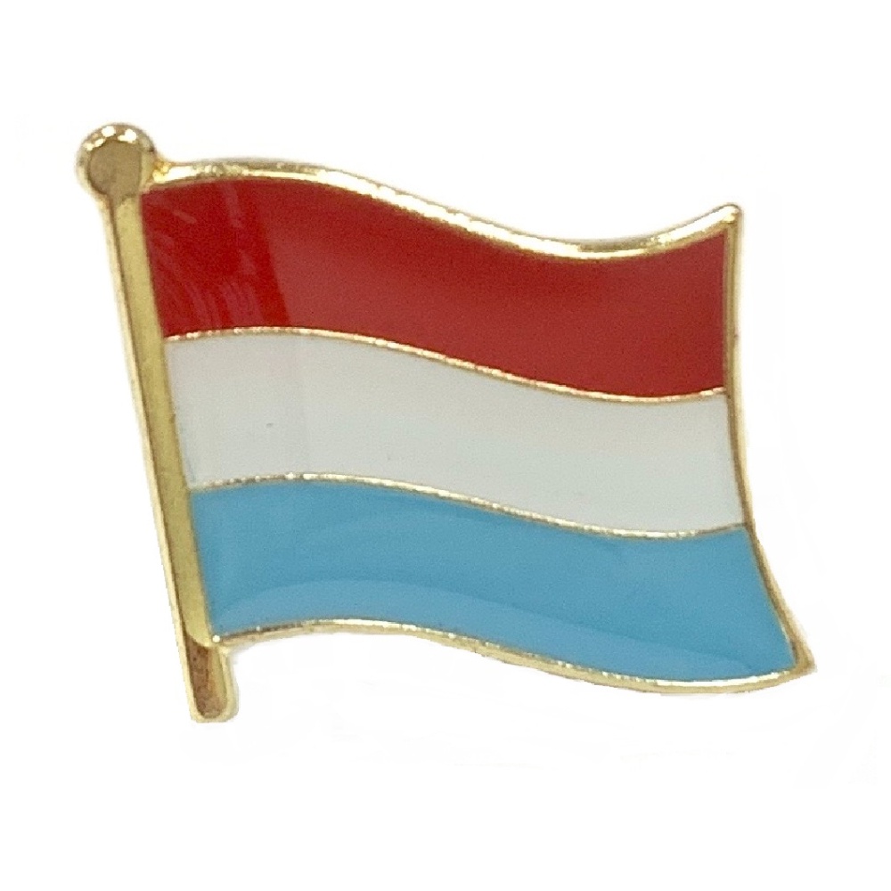 【A-ONE】Luxembourg 盧森堡 國旗辨識胸針 國旗配飾 國徽徽章愛國 國慶 遊行 流行