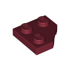 [樂磚庫] LEGO 26601 楔形 平版型 深紅色 2x2 6210310