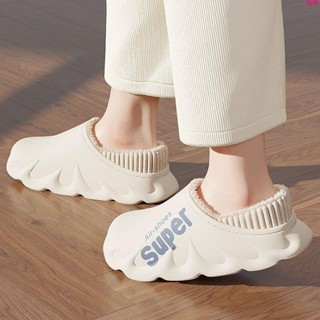 新款止滑💕防水棉拖鞋女士冬季包跟2023新款室內家居厚底毛防滑保暖棉鞋男款 毛毛拖鞋 棉拖鞋 室內拖鞋 保暖拖鞋 保