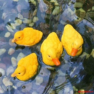 熱賣۞創意浮水天鵝花園水池塘裝飾擺設工藝品樹脂鴨子仿真鴛鴦擺件包郵