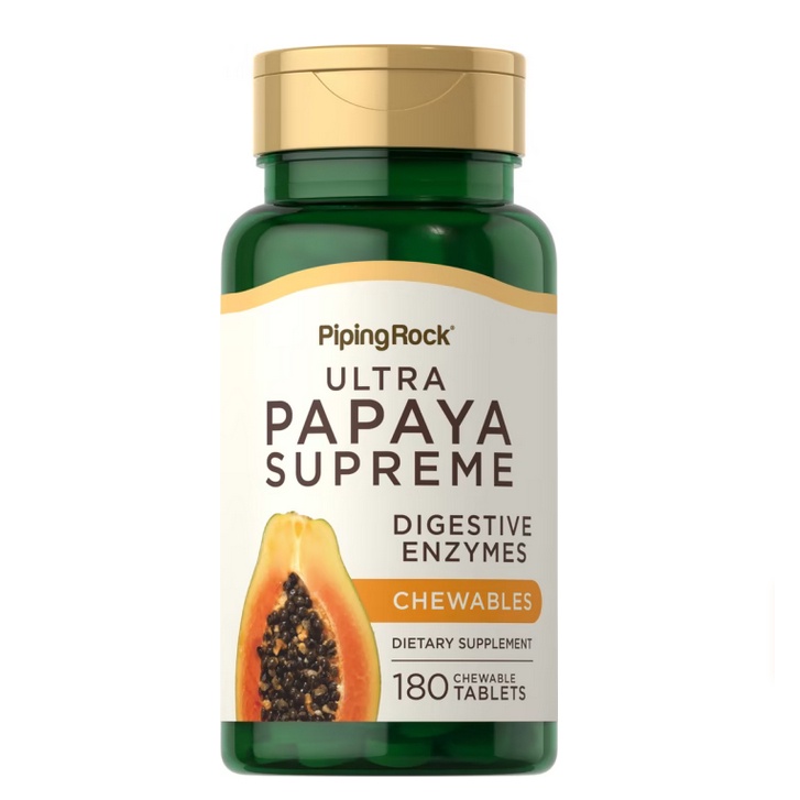 【Piping Rock】免運 木瓜酵素 Papaya Supreme 180顆