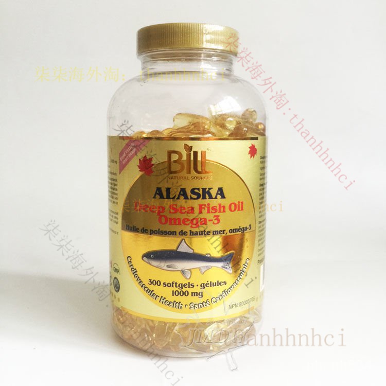 【下殺】加拿大BILL 康加美阿拉斯加深海魚油 omega-3 1000mg 300粒