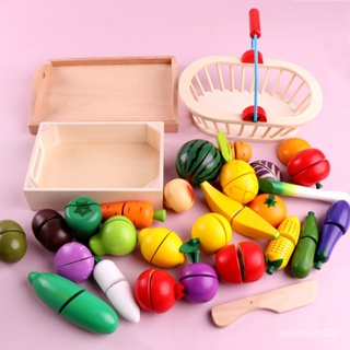 【哆哆購】兒童木製磁性切水果玩具水果蔬菜切切看寶寶切切樂過傢傢廚房玩具 LY1R