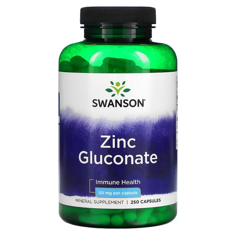 【Swanson】免運 Zinc Gluconate 葡萄糖酸鋅 50mg 250錠