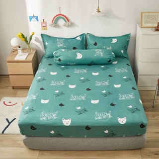 卡通小鯨魚床包 360度全包裹床包 活性磨毛床包枕套 單人/標準雙人/加大雙人床包【新品1】