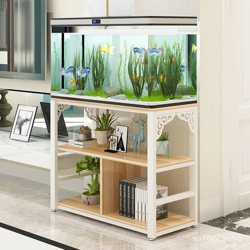 熱銷 工廠直發 魚缸玻璃長方形傢用中型客廳大型懶人落地生態金魚缸水族箱