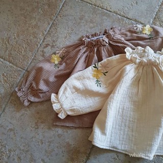 韓版寶寶衣服 嬰兒衣服 寶寶繡花長袖 寶寶打底衫 寶寶舒適寬鬆上衣 女寶寶可愛長袖 寶寶長袖 嬰兒打底衫