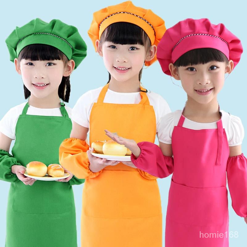 🔥優選好物🔥兒童小廚師錶演服裝 幼兒園廚師職業工作服 兒童圍裙免費印刷LOGO