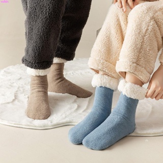 【加厚襪子 雪地襪】地板襪 珊瑚絨襪子女加絨加厚秋冬羊羔絨居家睡眠襪情侶款保暖地板月子襪