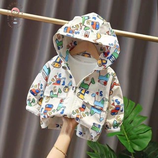 🍭小朋友🍭童裝 兒童外套 男童女童寶寶連帽外套 秋裝韓版拉鍊風衣 新款中兒童長袖上衣 夾克外套