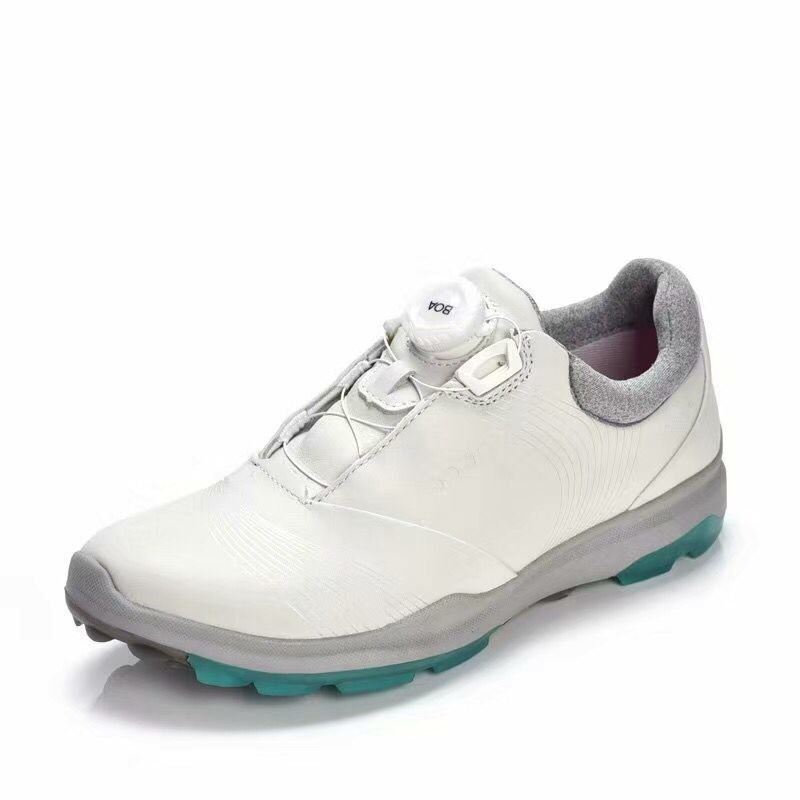 ECCO 清倉女士真皮戶外高爾夫球鞋golf shoes防滑自動鎖扣運動鞋女鞋子 LTBW