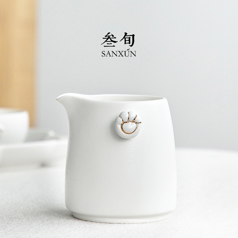 茶道 三旬 招財貓 公道杯 勻杯 陶瓷 茶海 家用 防燙 分茶器 功夫 茶具 茶道配件 功夫茶具 茶道配件