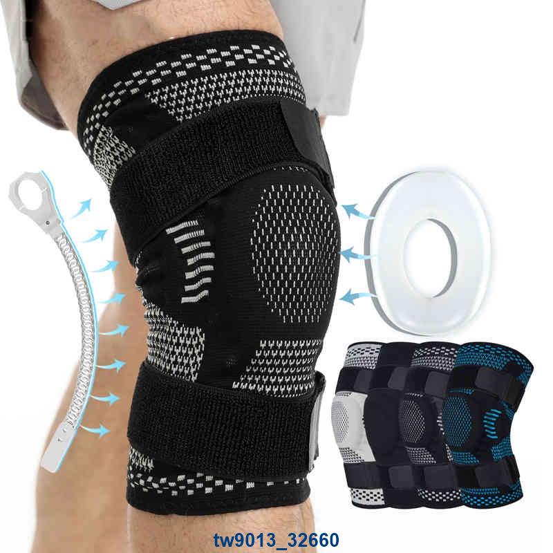 ✨年終大促✨1 件裝運動護膝,用於膝蓋疼痛半月板撕裂損傷恢復,帶側穩定器髕骨凝膠護膝壓縮套