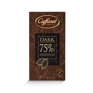 義大利Caffarel 75%黑巧克力片 80g【家樂福】