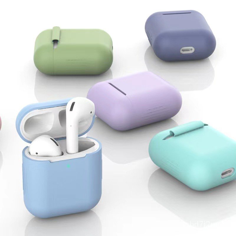 時配良品-蘋果耳機保護套 適用airpods藍牙耳機硅膠防摔保護殻 1/2代通用