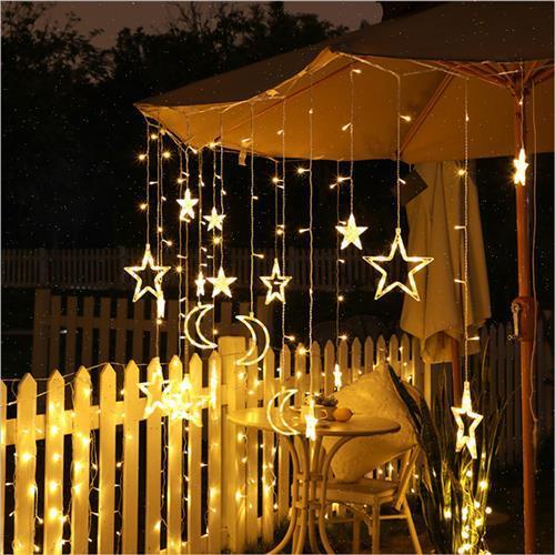 LED Star Moon Light String Light Lights full of star curtain