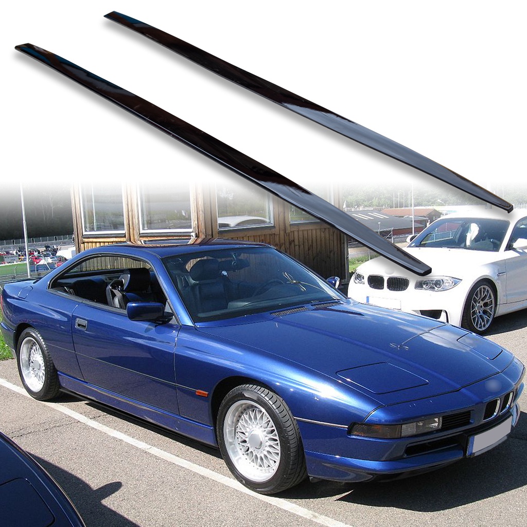 BMW 8 Series E31 1990-1999 Fyralip側裙 高亮黑/消光黑 MIT汽車精品 空力套件