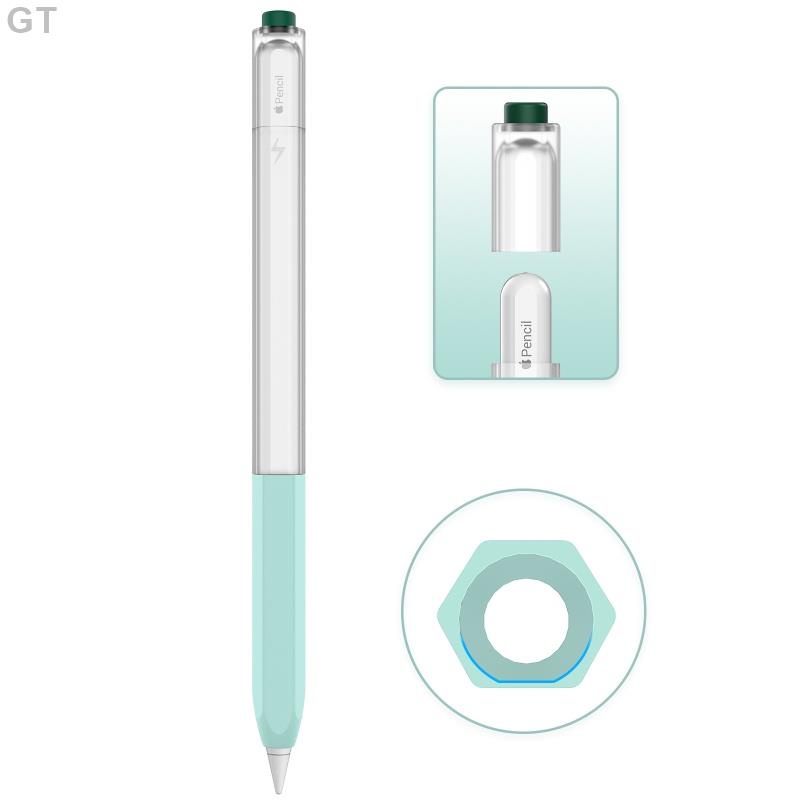 GT-適用於 Apple Pencil 2 平板電腦配件的 Jelly Color 半透明矽膠套 2nd 矽膠保護筆套