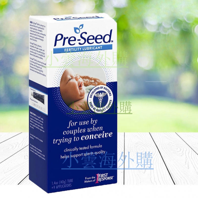 preseed pre seed 潤滑劑女性凝膠 促進 精 子 1盒