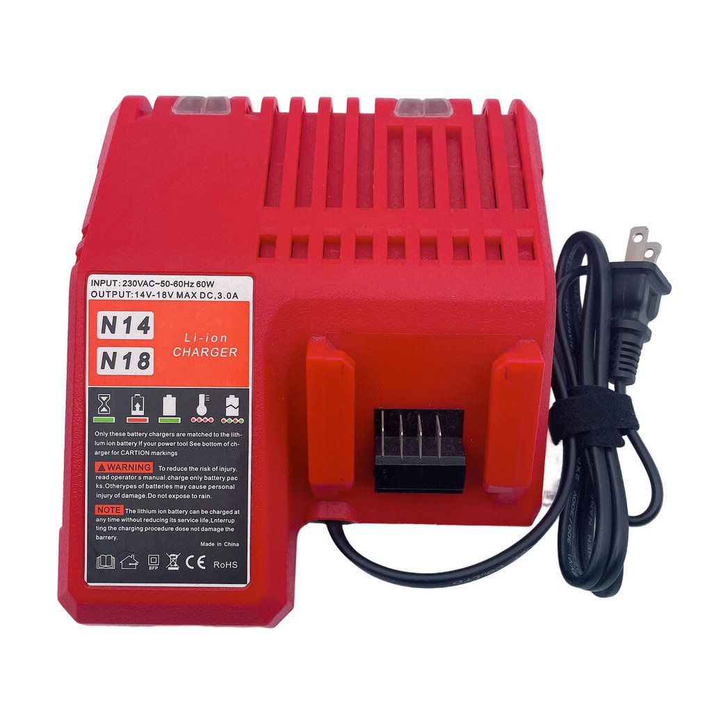 【熱銷出貨】適用於 Milwaukee 米沃奇 M18V 18V/14.4V 電動工具 電池 充電器 TWCS GRFK