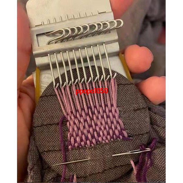 清倉甩賣#新款小型編織機工具 DARNING手工個性編織機迷你版織布機紡