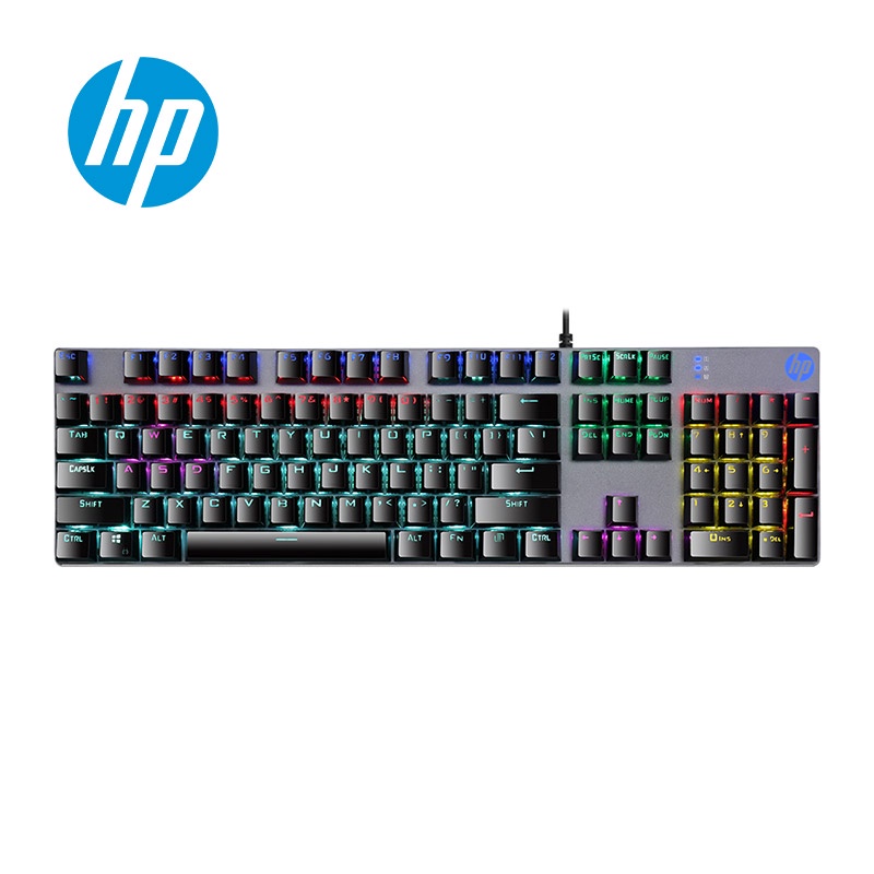 HP 惠普 GK400F RGB金屬機械鍵盤 (青軸)(中文注音)