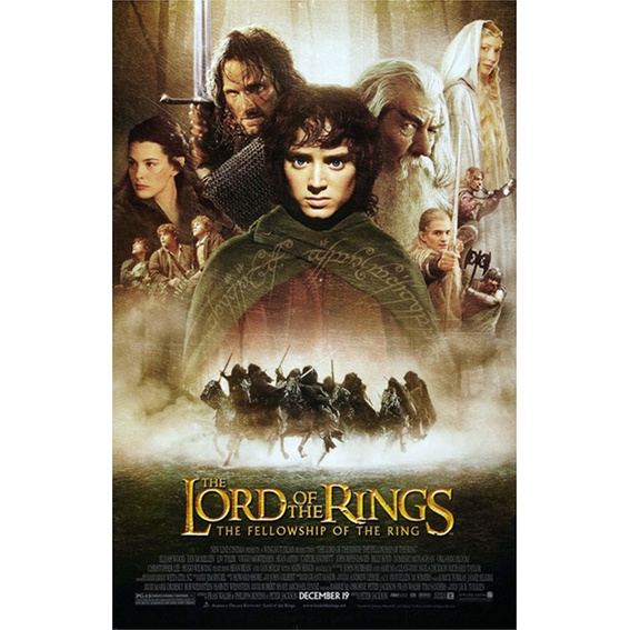 魔戒首部曲：魔戒現身A3 A2電影海報 Lord of the Rings Fellowship of the Ring