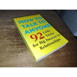 ﻿How to Talk to Anyone 9780071418584 內頁佳 2003 @19 二手書