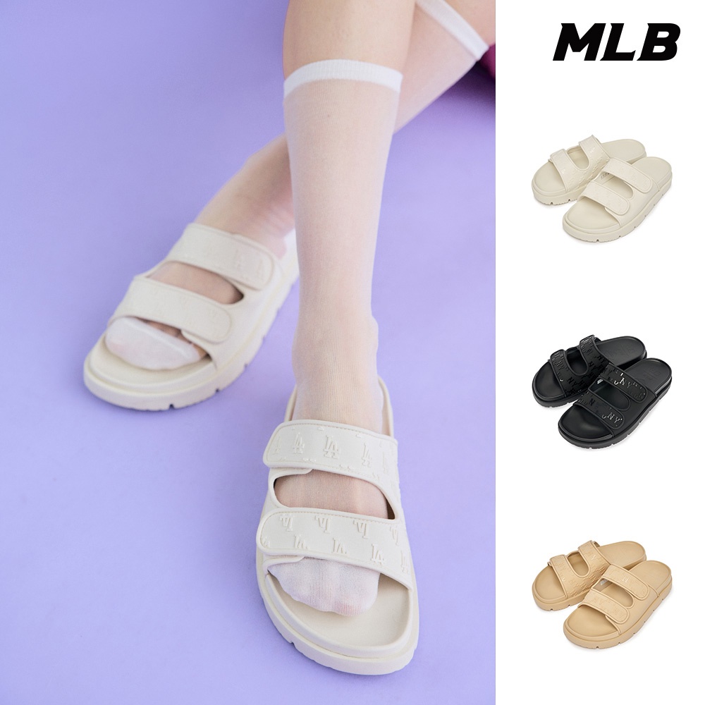歐美代購 免稅正品 MLB 老花拖鞋 Chunky Bouncer系列 道奇/洋基隊 (3ALPCBT33-三色任選)